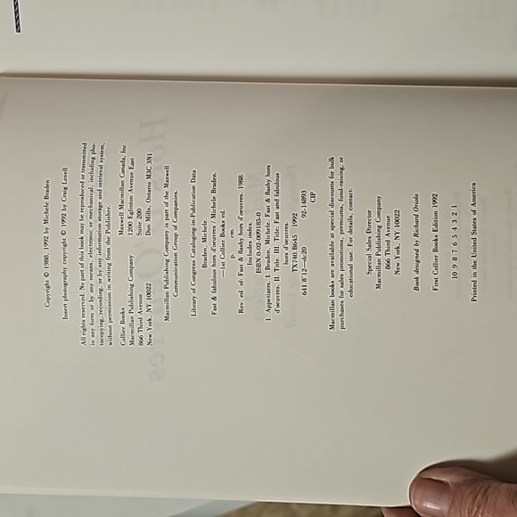 1992 Fast & Fabulous Hors D'Oeuvres 322 Pages - Picture 5 of 6